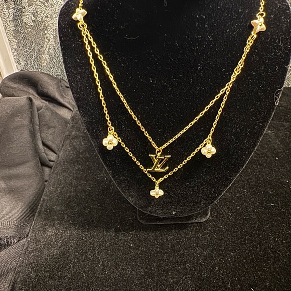 Louis Vuitton Gold Double-Strand Necklace - Picture 1 of 7